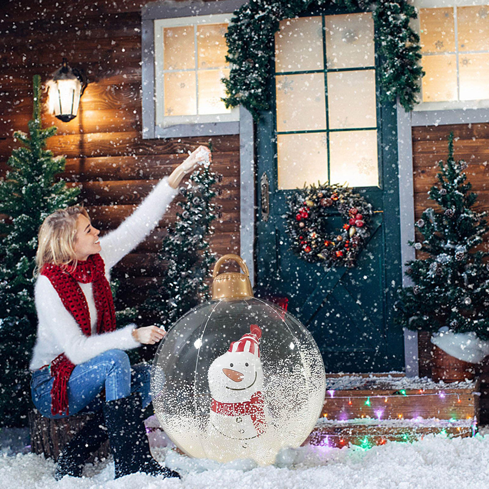 Christmas Lights Outdoor - 24 Inch Giant Inflatable Christmas Balls