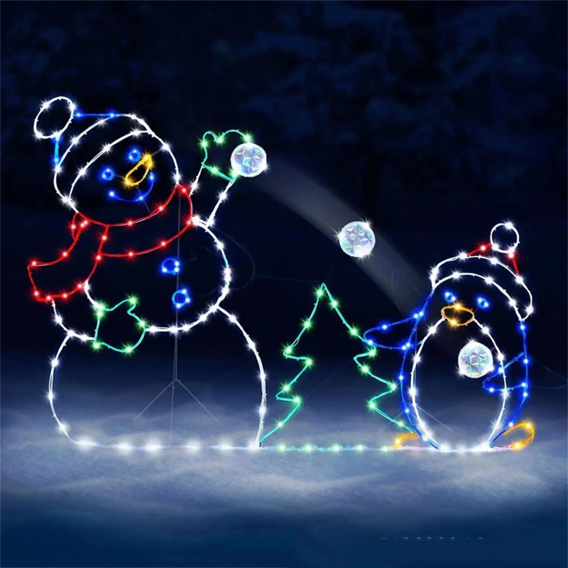 Animated Snowball Light LED Gl - Christmas Lights Outdoor incelemesi ve fiyatı