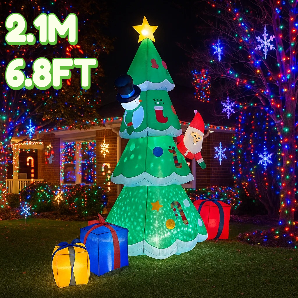2.1M/6.8FT Christmas Tree Snow - Christmas Lights Outdoor incelemesi ve fiyatı