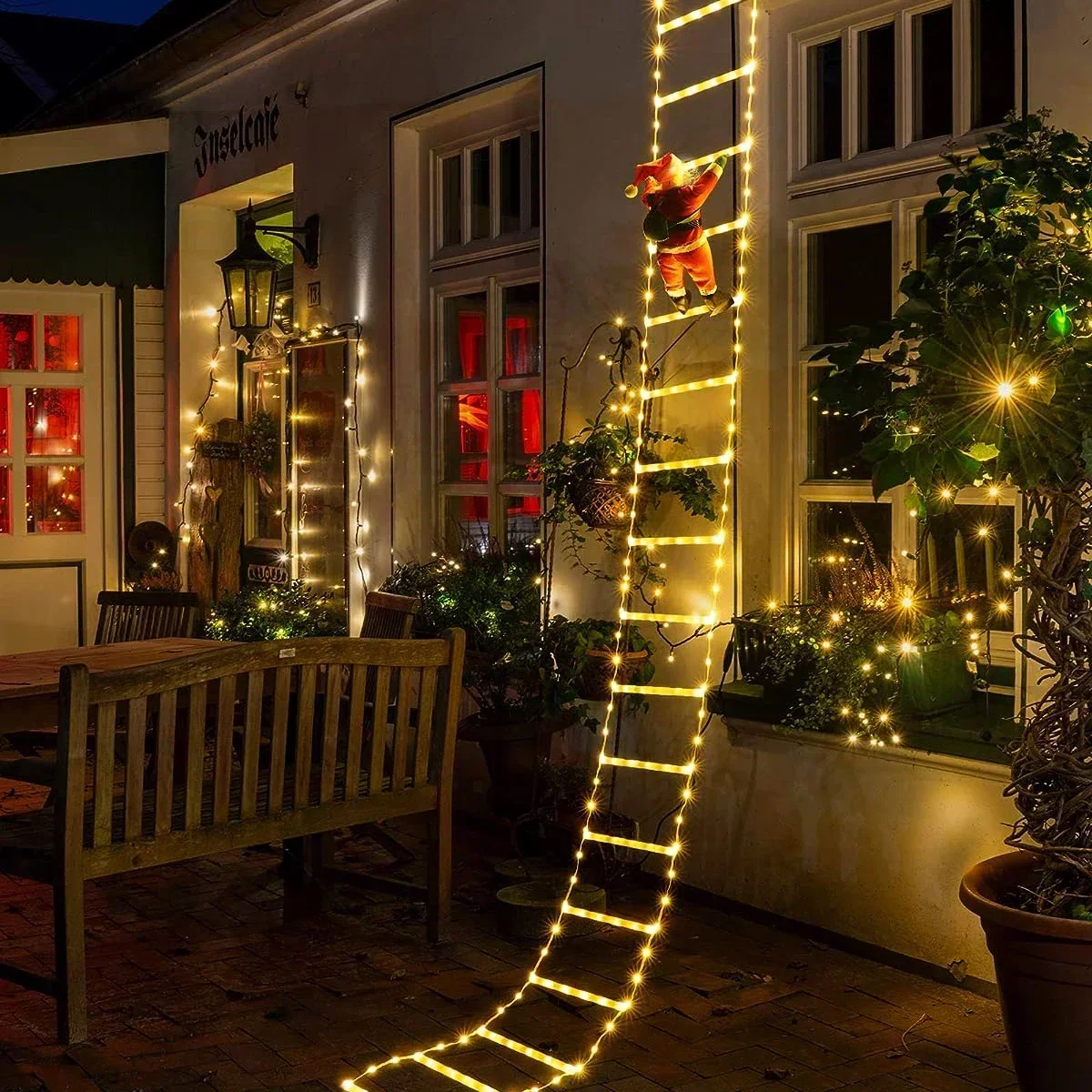 LED Ladder Light for Santa Cla - Christmas Lights Outdoor incelemesi ve fiyatı