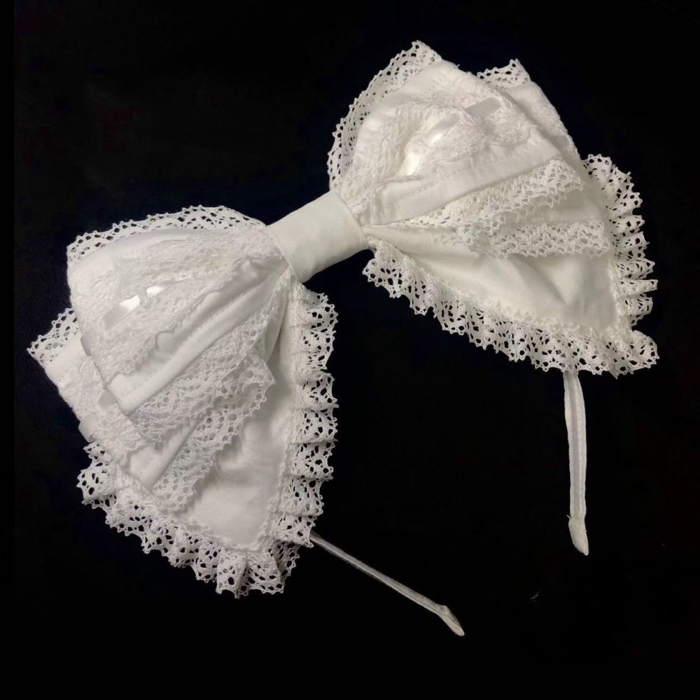 Y2K Lolita Lovely Lace Headban - Ribbon Bow Gift incelemesi ve fiyatı
