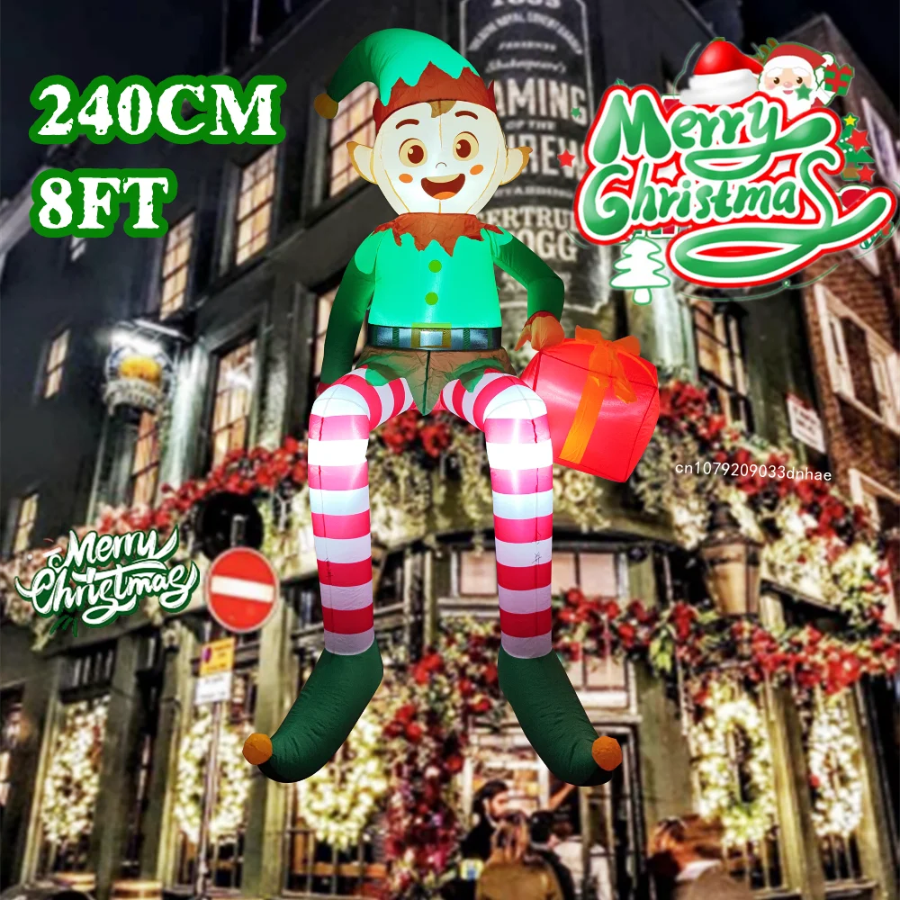 8FT Christmas Inflatable Trim  - Christmas Lights Outdoor incelemesi ve fiyatı