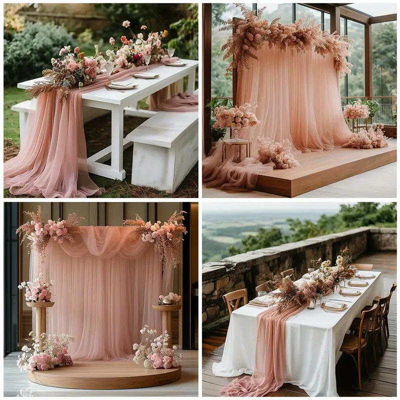 Gauze Table Runner Sheer Arch  - Christmas Table Runner incelemesi ve fiyatı
