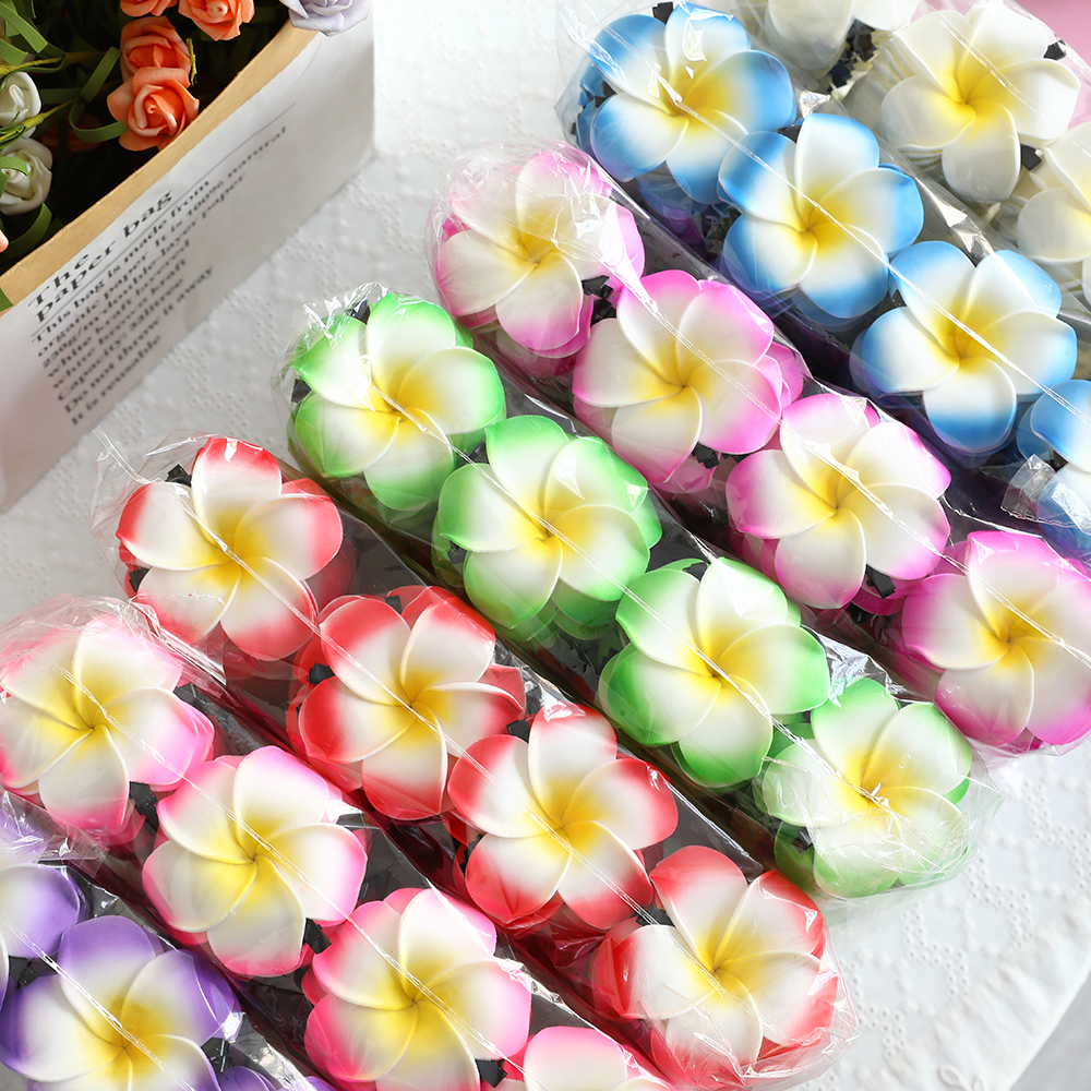 10PCS Hawaiian PE Foam Plumeri - Christmas Wreath Fake incelemesi ve fiyatı