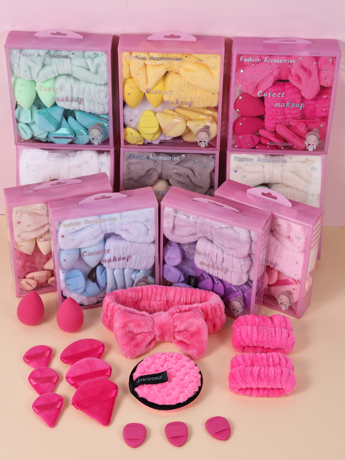 15pcs Women Wash Face Spa Hair - Ribbon Bow Gift incelemesi ve fiyatı