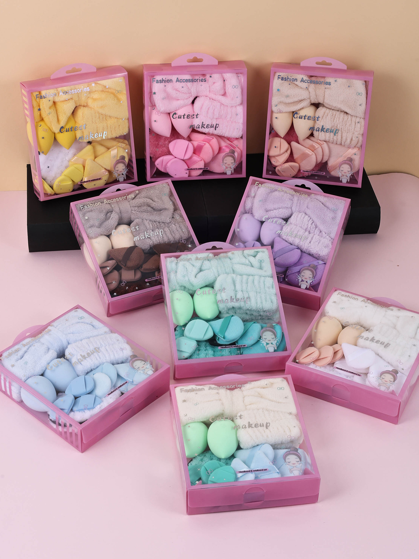15pcs Women Wash Face Spa Hair - Ribbon Bow Gift incelemesi ve fiyatı