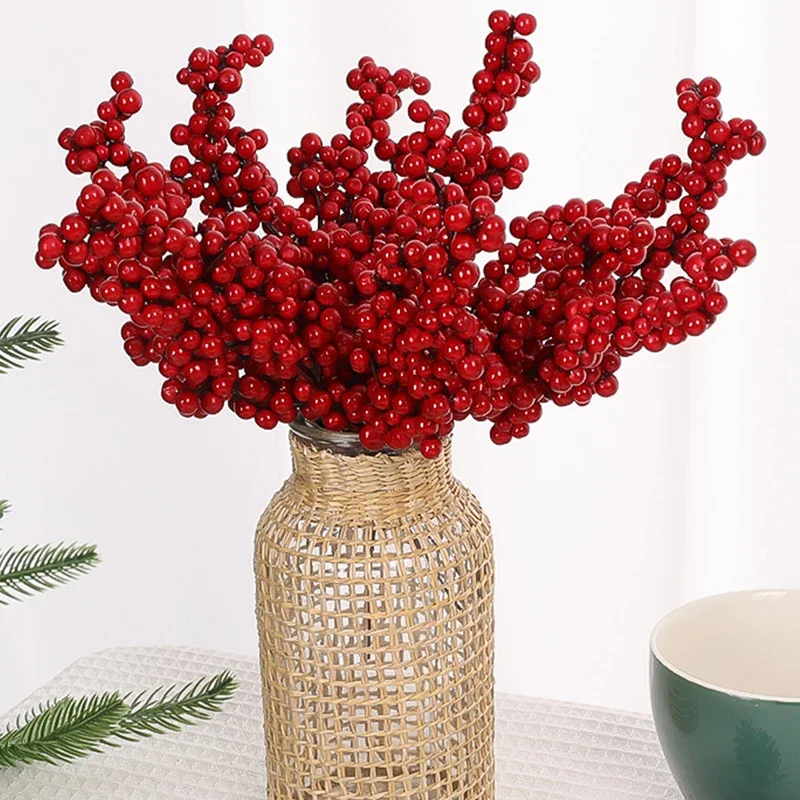 20/1pcs Christmas Red Berries  - Christmas Wreath Fake incelemesi ve fiyatı
