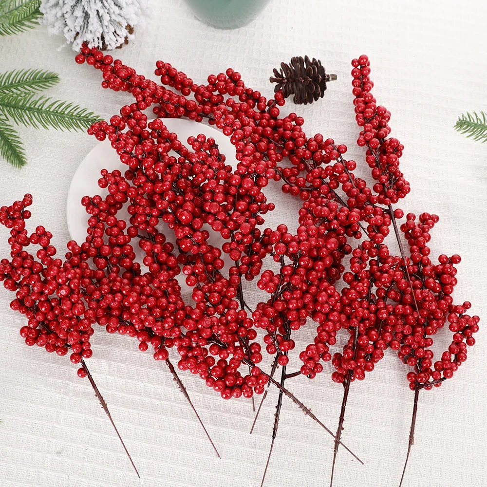 20/1pcs Christmas Red Berries  - Christmas Wreath Fake incelemesi ve fiyatı