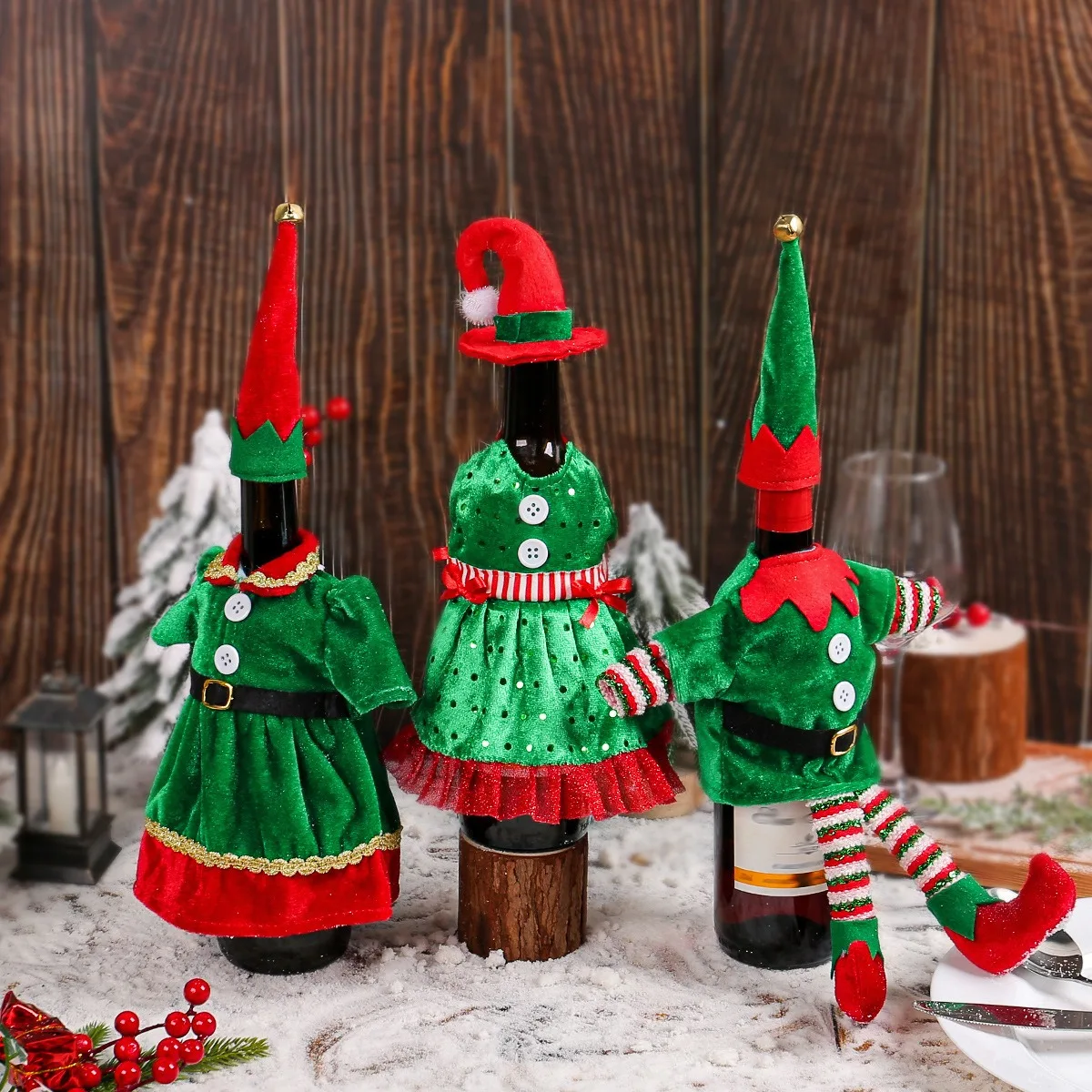 Christmas Cute Elf Wine Bottle - Elf Costume Christmas incelemesi ve fiyatı