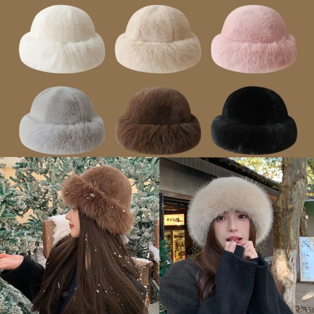 Women's Fluffy Fur Bucket Hat  - Santa Hat Plush incelemesi ve fiyatı