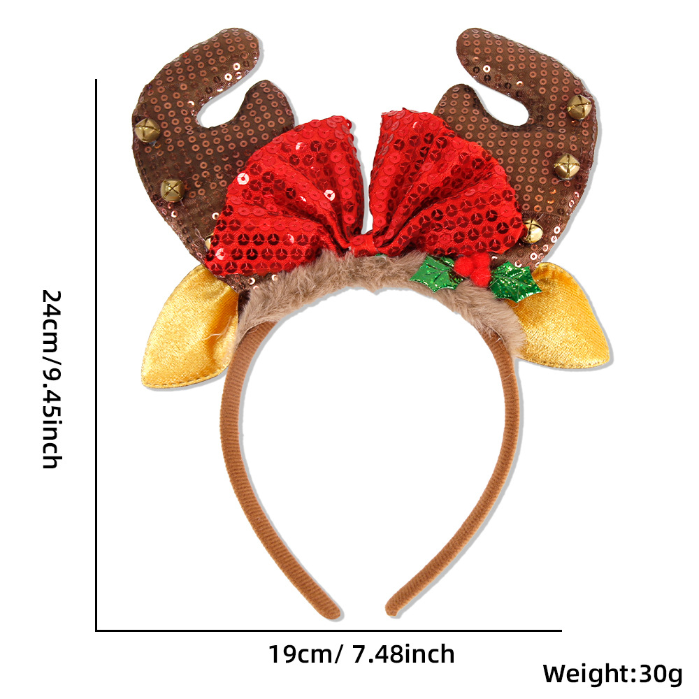 1 Piece/5Pcs Funny Santa Claus - Reindeer Antlers Headband incelemesi ve fiyatı