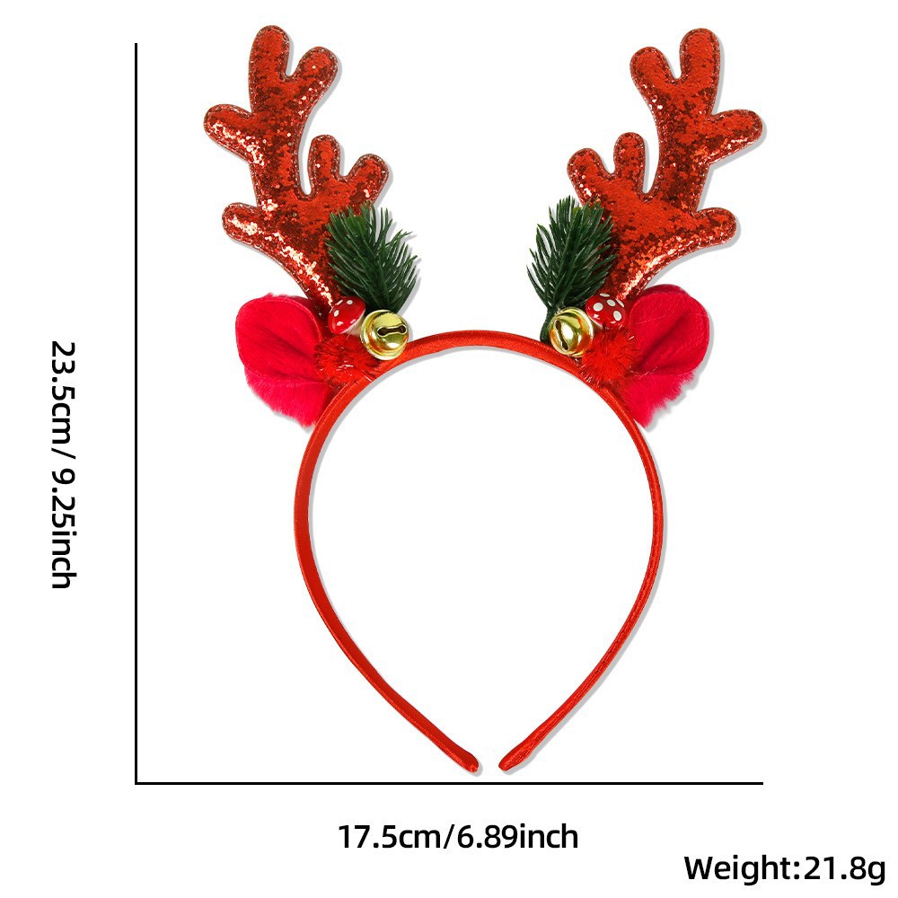 1 Piece/5Pcs Funny Santa Claus - Reindeer Antlers Headband incelemesi ve fiyatı