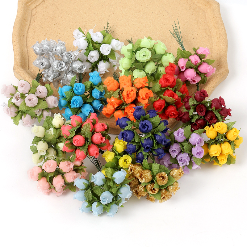 12/36/72/144PCS Rose Artificia - Christmas Wreath Fake incelemesi ve fiyatı