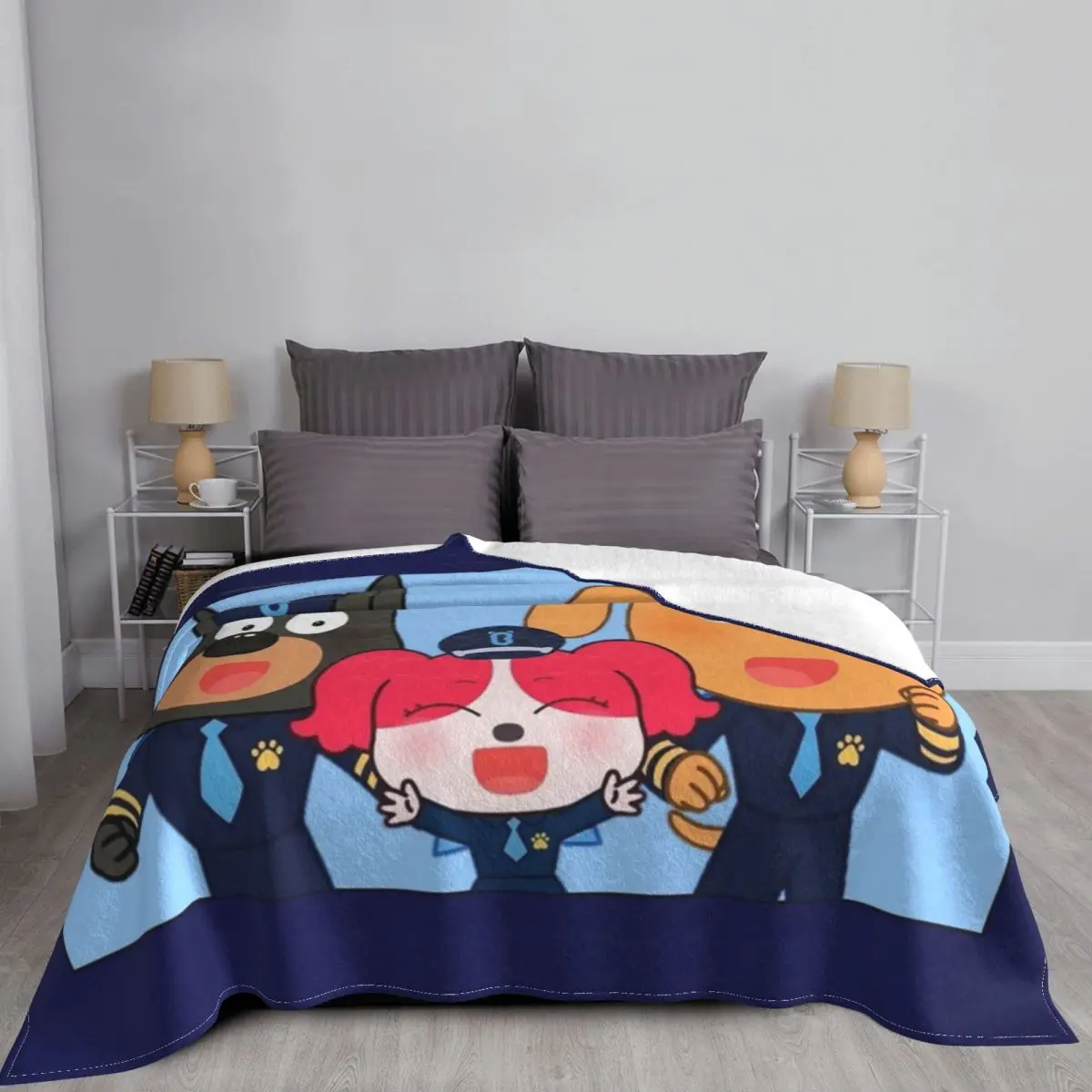 Sheriff Labrador Throw Blanket - Christmas Throw Blanket incelemesi ve fiyatı