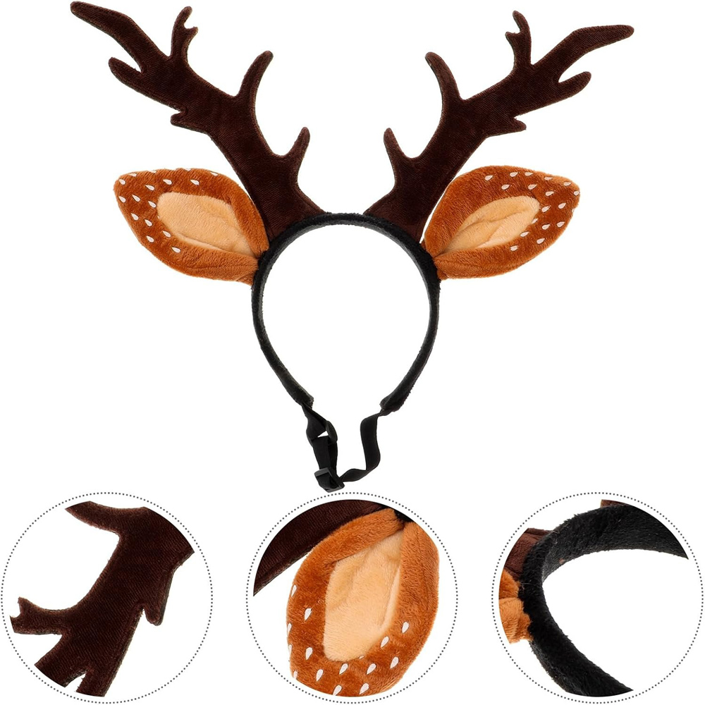 Dogs Headbands Deer Costume Ha - Reindeer Antlers Headband incelemesi ve fiyatı
