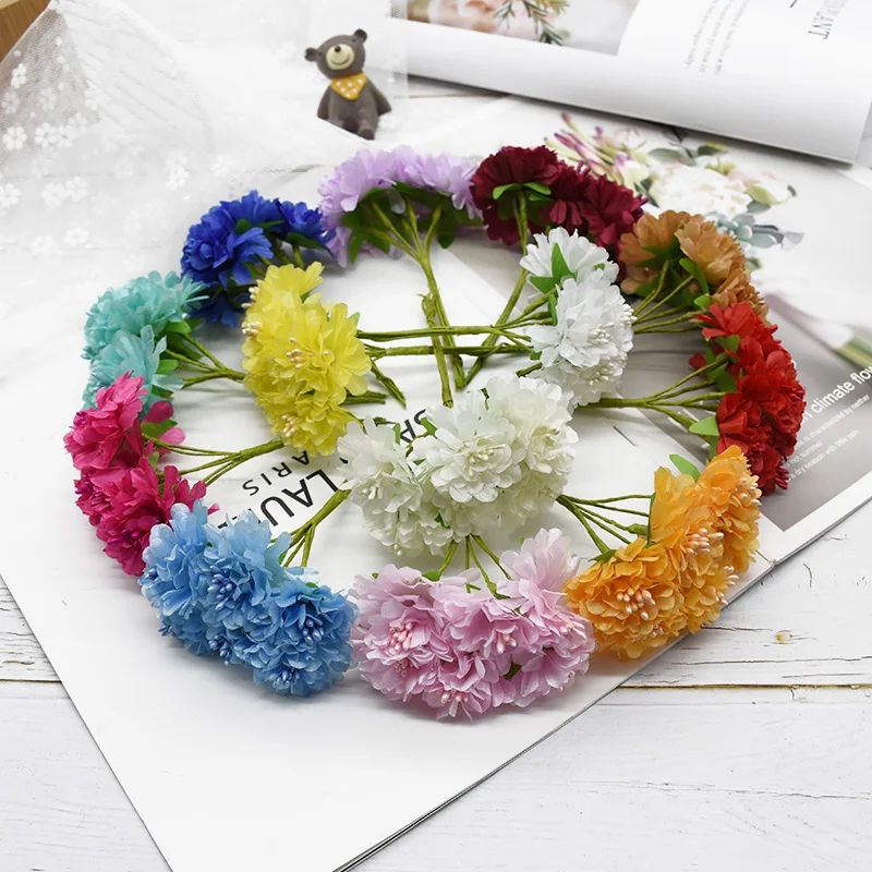Silk Carnation Artificial Flow - Christmas Wreath Fake incelemesi ve fiyatı