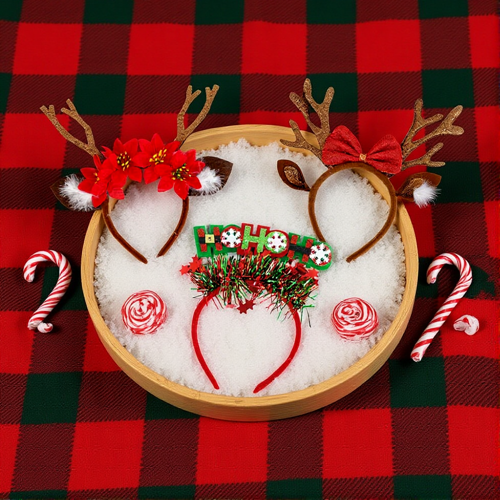 Merry Christmas Headband Reind - Reindeer Antlers Headband incelemesi ve fiyatı