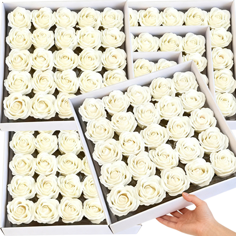 5/10Pcs Artificial Rose Soap F - Christmas Wreath Fake incelemesi ve fiyatı
