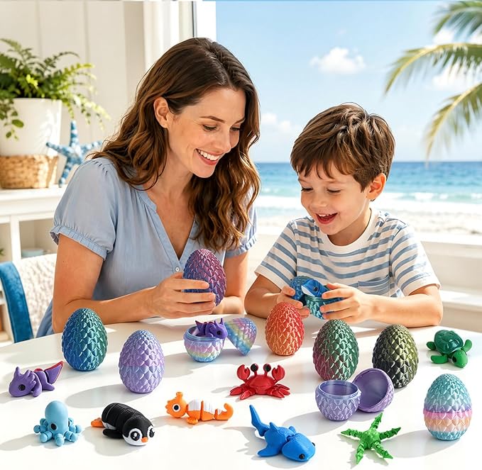 24pcs 3D Printed Surprise Egg  - Advent Calendar Gift incelemesi ve fiyatı